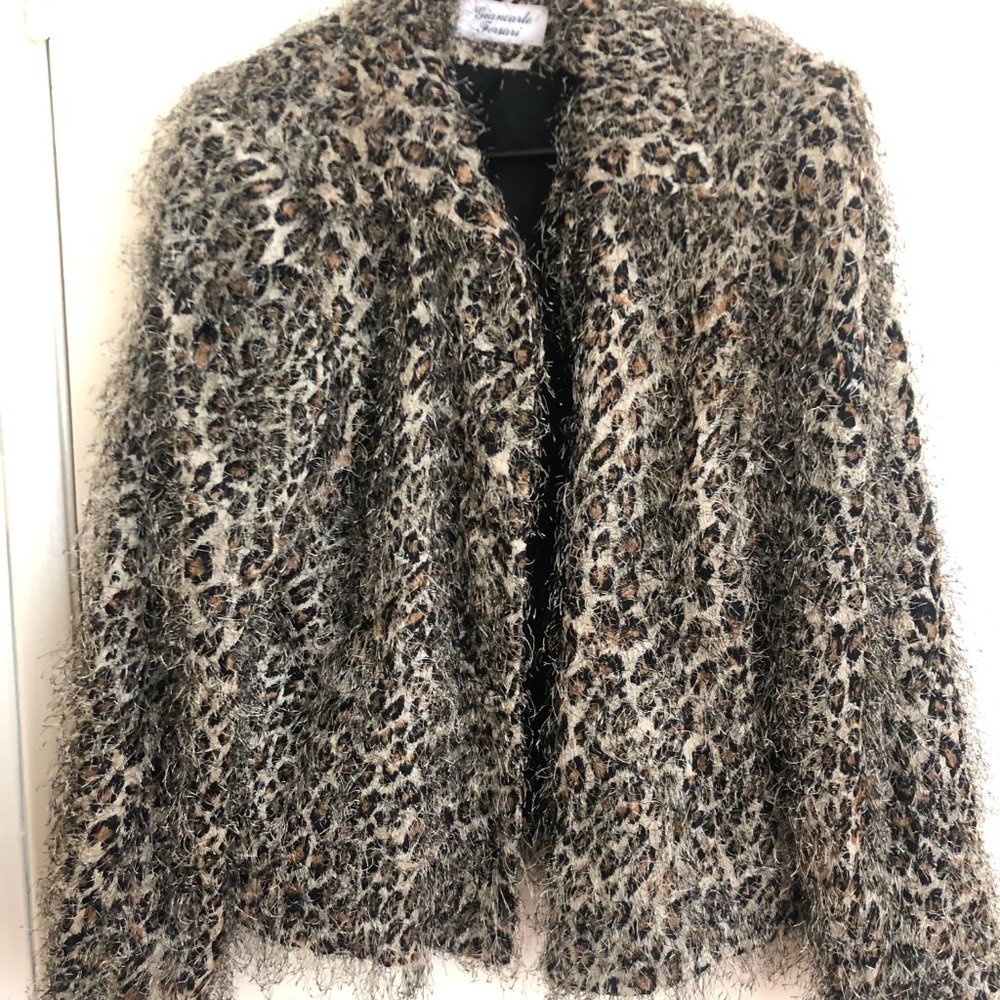 Cheetah Print Fuzzy Jacket